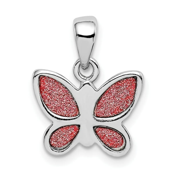 925 Sterling Silver Polished Butterfly Charm Pendant 925 Sterling Silver Polished Butterfly Charm Pendant